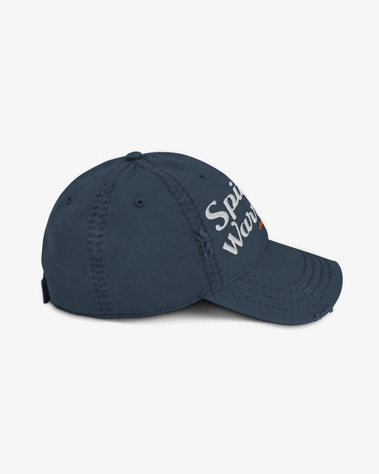 Navy Spitfire Warriors dad hat, right side view